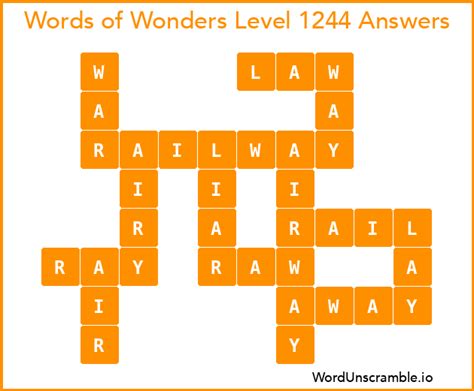 Words of Wonders Level 1244 .
